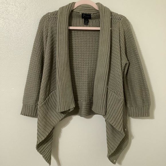 Anthropologie Sweaters - Anthropologie Pure Oversized Cottagecore Handknit Studded Open Front Cardigan SM